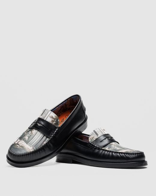 Naked Wolfe Black Snuff Leather Loafers with Custom Lining
