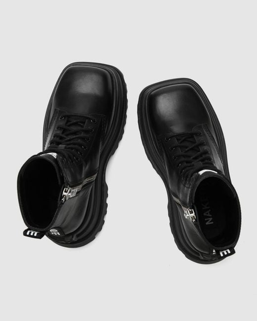 【Naked Wolfe】スローンブラックレザー Naked Wolfe Sloane Leather in Black | Lyst