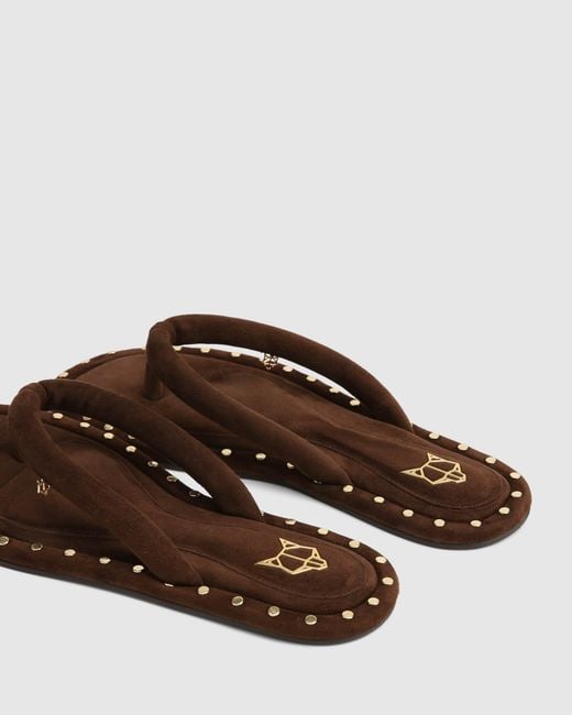 Naked Wolfe Brown Grenada Suede/ Studs