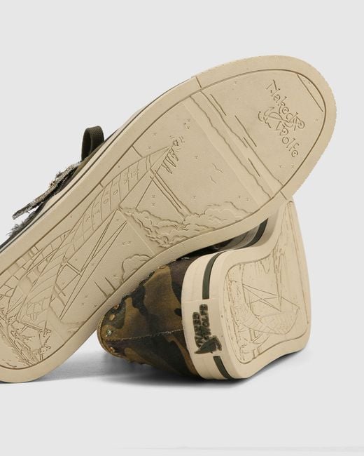 Naked Wolfe Green The Sailing Sneaker Camo