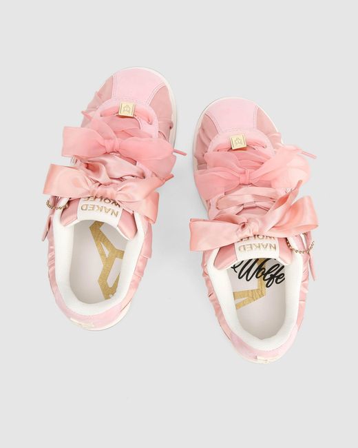 Naked Wolfe Pink Expensed Satin Scrunch
