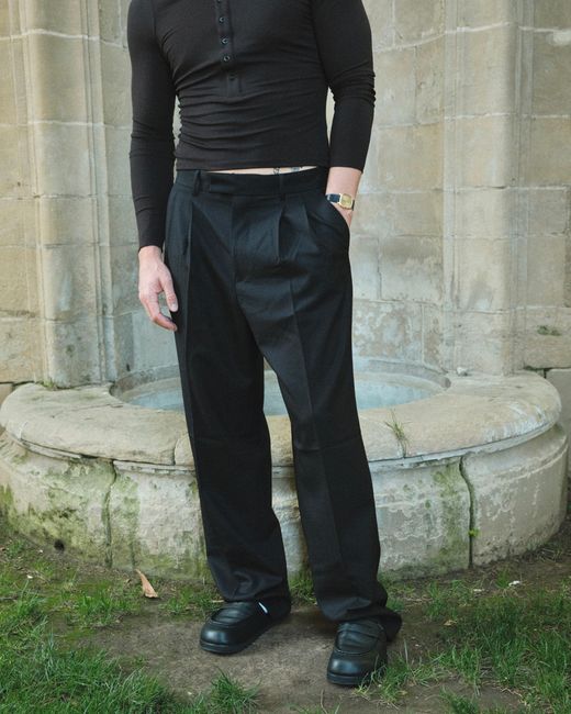 Naked Wolfe Black Cord Pebble Leather