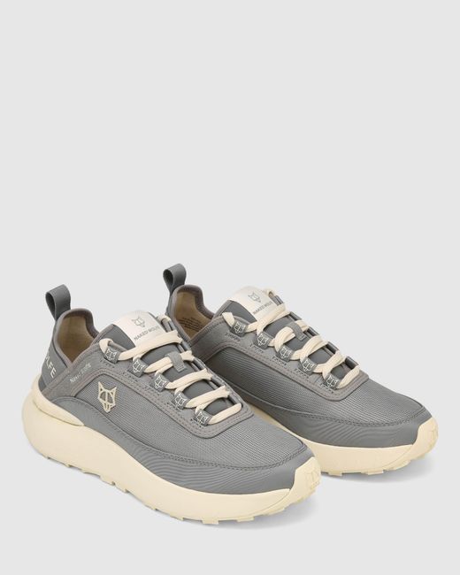 Naked Wolfe White Breathable Nylon Slip-On Sneakers