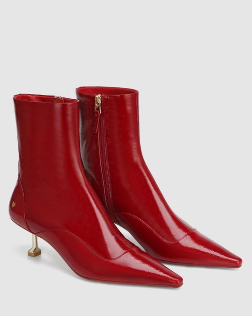 Naked Wolfe Red Tempting Crinkle Patent Leather