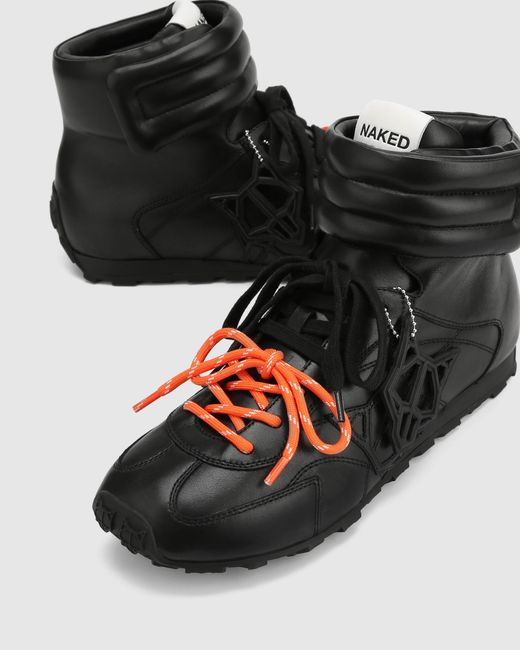 Naked Wolfe Black Love Sneaker Leather