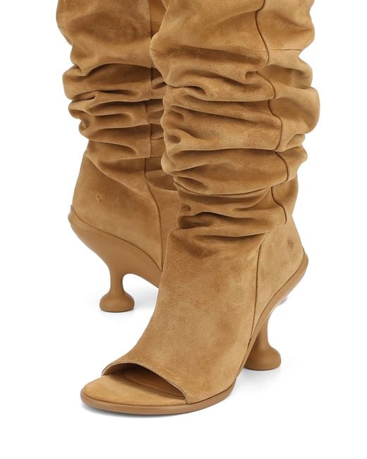 Naked Wolfe Kind Cow Suede Camel in Brown | Lyst