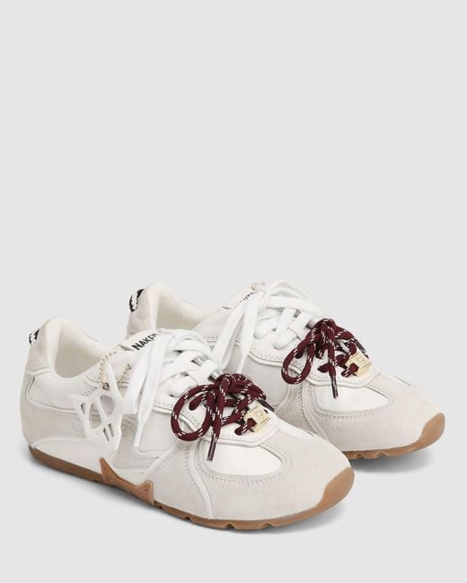 Naked Wolfe White Adored Suede/Leather