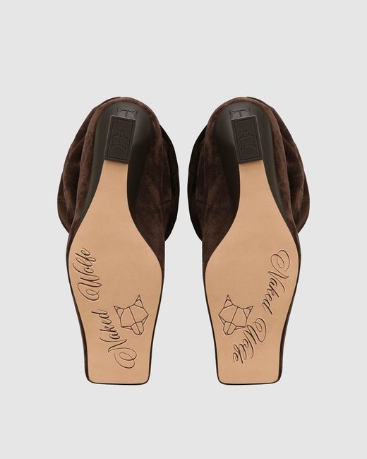 Naked Wolfe Brown Allie Suede