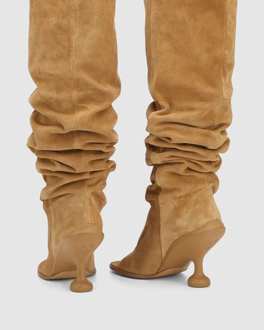 Naked Wolfe Brown Kind Cow Suede Camel