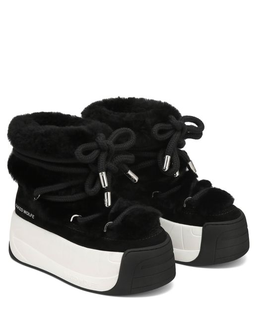 Naked Wolfe Darling Black Cow Suede