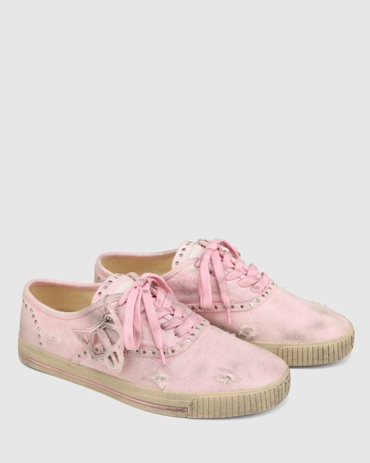 Naked Wolfe Pink The Sailing Sneaker Faded