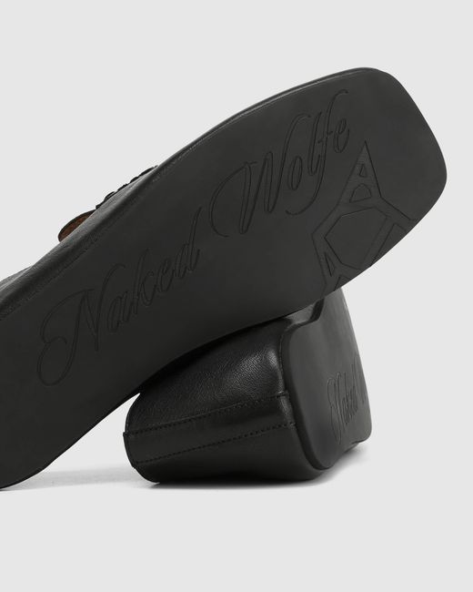 Naked Wolfe Black Rover Loafer Leather