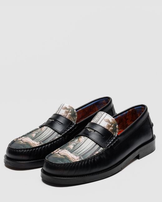 Naked Wolfe Black Snuff Leather Loafers with Custom Lining