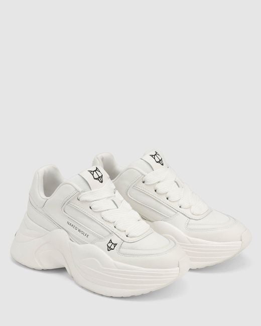 Naked Wolfe Temple White Leather