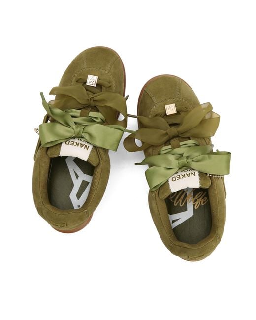 Naked Wolfe Green Expense Suede