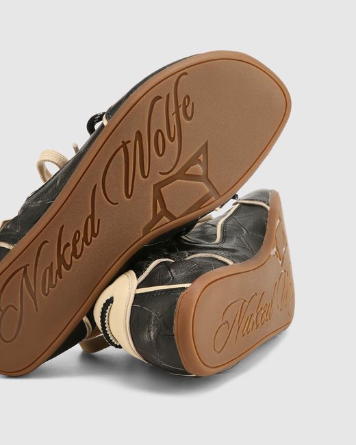 Naked Wolfe Black Soul Rub Off Croc