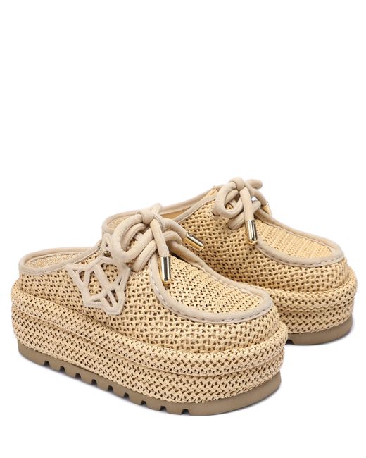 Naked Wolfe Brown Blizzard Rafia Weave