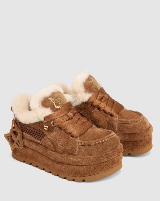 Naked Wolfe Brown Beau Suede