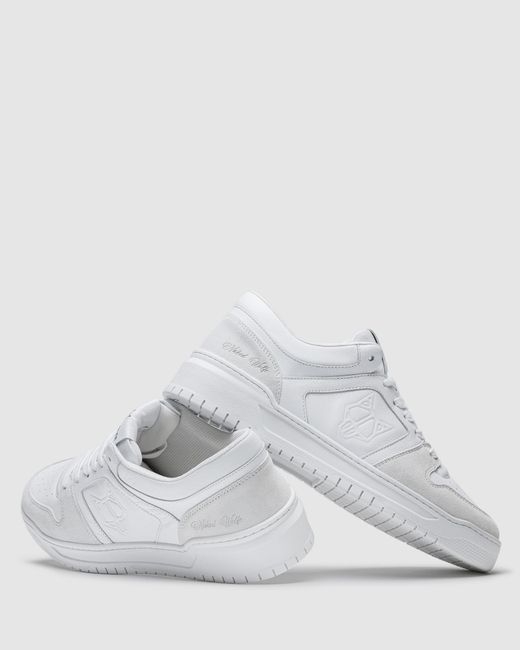 Naked Wolfe White Cm-01 Suede/ Leather