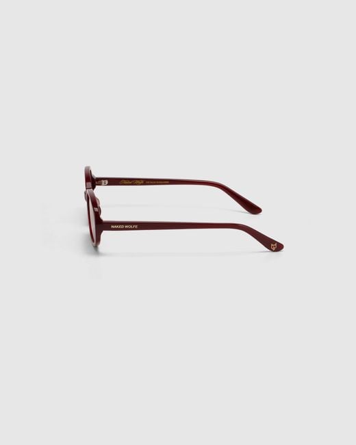 Naked Wolfe Pink Milan Burgundy Sunglasses