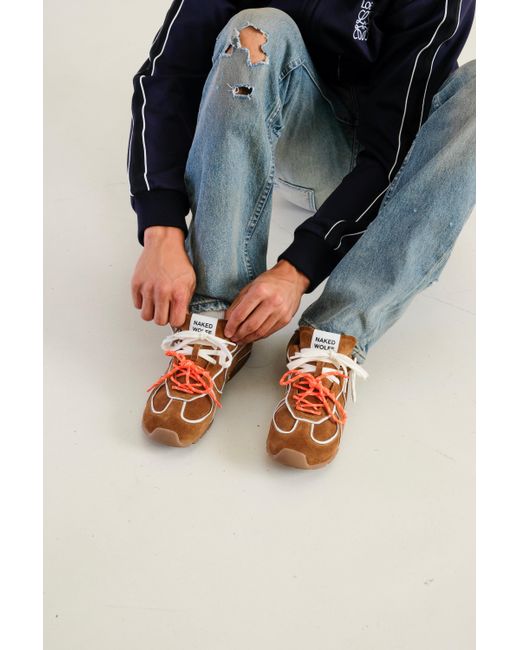 Naked Wolfe Brown Ace Suede