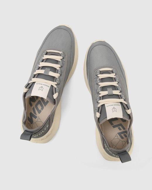 Naked Wolfe White Breathable Nylon Slip-On Sneakers