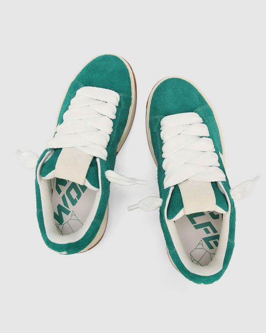 Naked Wolfe Green Kray Hairy Cow Suede Forrest