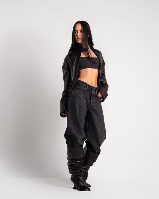 Naked Wolfe Black Nappa Leather Ankle Boots