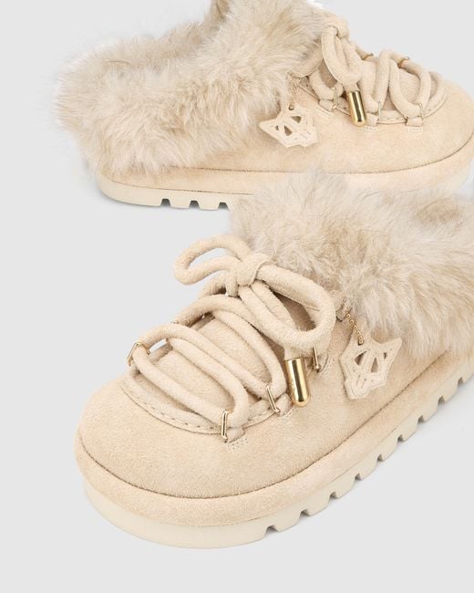 Naked Wolfe Natural Harlow Ice Suede