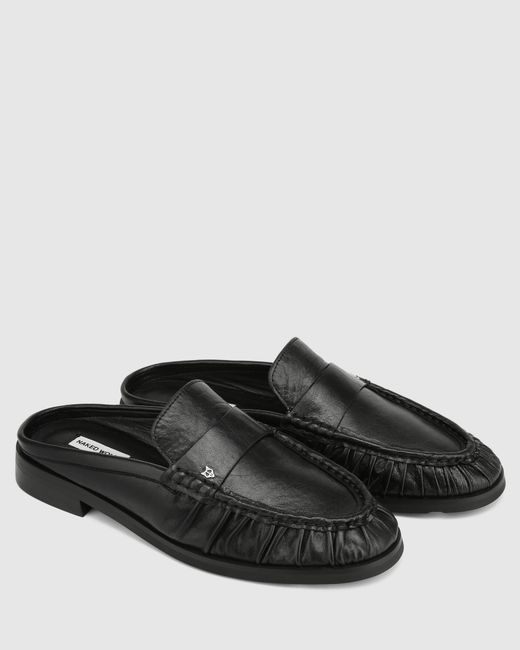 Naked Wolfe Black Slipper Tumble Leather