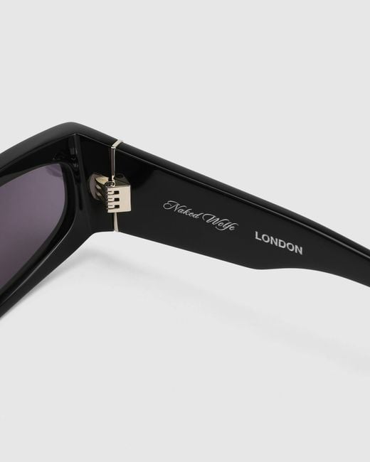 Naked Wolfe Black London Sunglasses