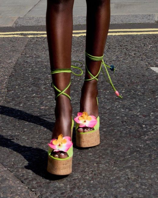 Naked Wolfe Sunflower Kid Suede in Green | Lyst
