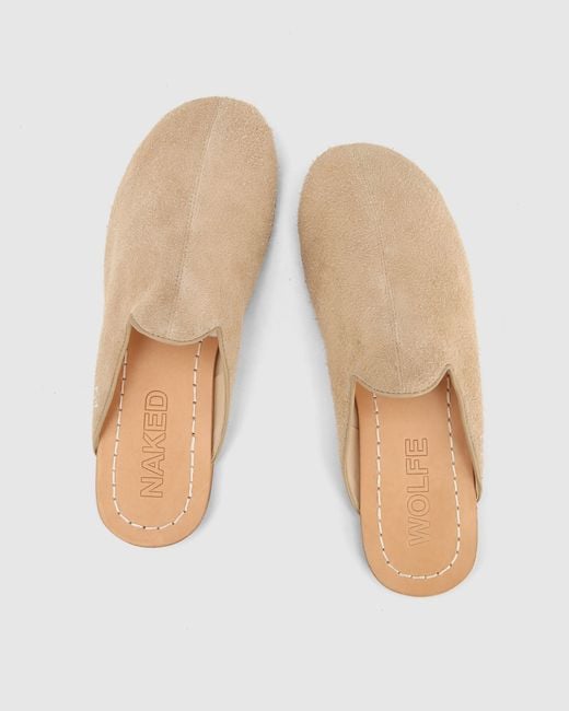 Naked Wolfe Natural The Jet Mule Suede
