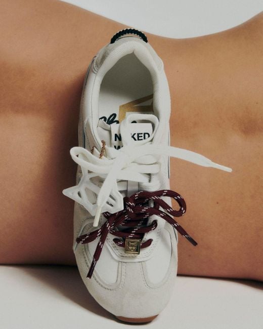 Naked Wolfe White Adored Suede/Leather