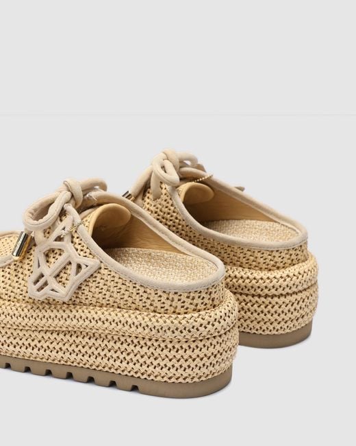 Naked Wolfe Brown Blizzard Raffia Weave