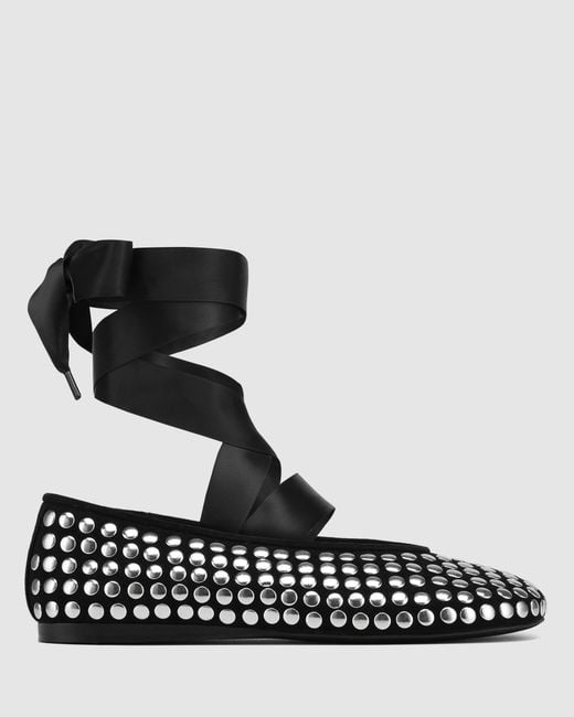 Naked Wolfe Black Purr Studded Suede