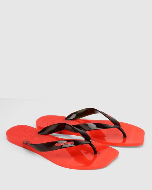 Naked Wolfe Red The Surfing Thong/ Jelly