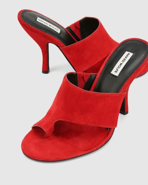 Naked Wolfe Red Maxime Suede