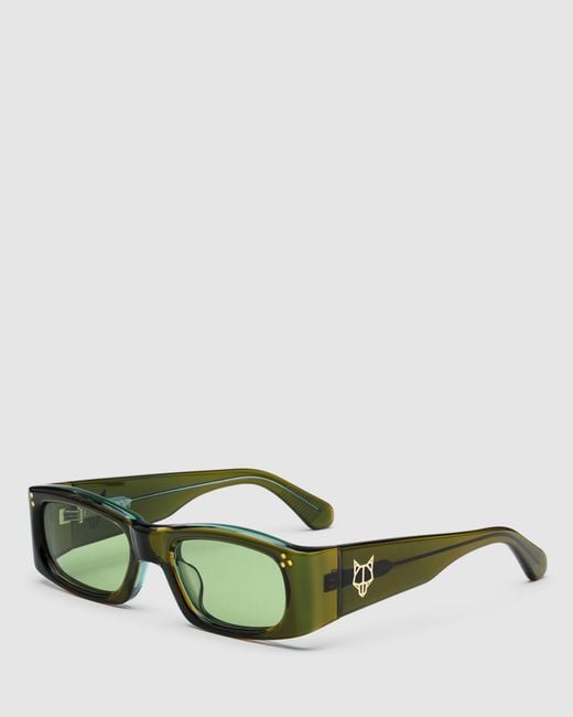 Naked Wolfe Green Motor Forrest Sunglasses