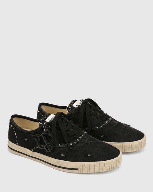 Naked Wolfe Black The Sailing Sneaker Canvas