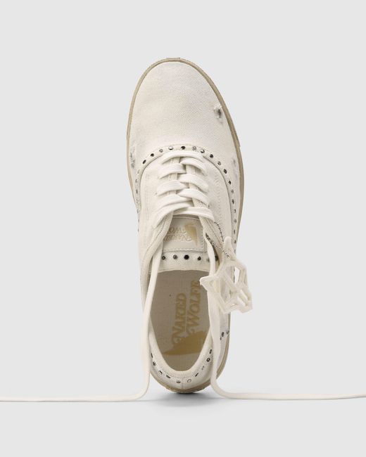 Naked Wolfe Natural The Sailing Sneaker Canvas