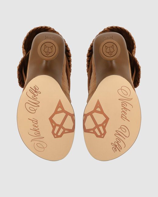 Naked Wolfe Brown Bonnie Tan Suede