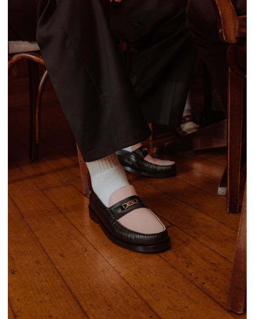 Naked Wolfe Black Snuffed Leather Loafers