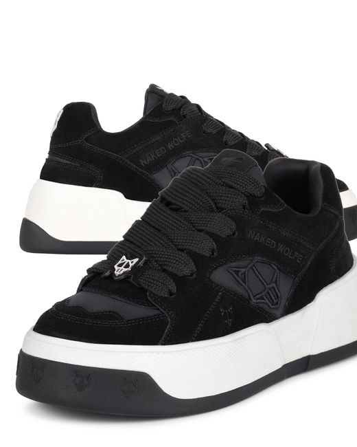 Naked Wolfe Leather Skate Sneakers in Black | Lyst