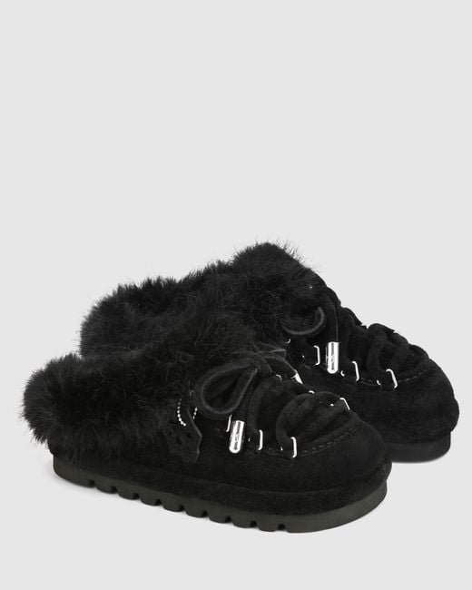 Naked Wolfe Black Harlow Suede
