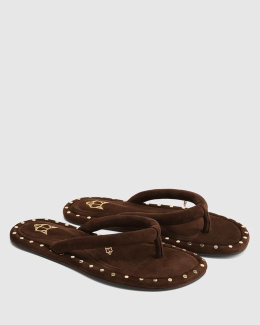 Naked Wolfe Brown Grenada Suede/ Studs