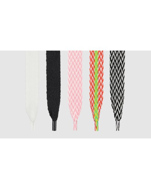 Naked Wolfe Red Slider Laces Zig Zag