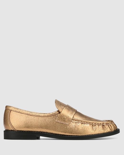 Naked Wolfe Brown Goldie Foil Sheep Leather Gold