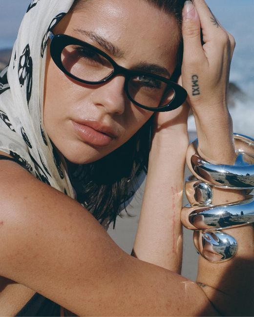 Naked Wolfe Black Alexa/Clear Sunglasses