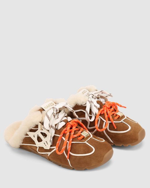 Naked Wolfe Brown Adorn Tan Suede